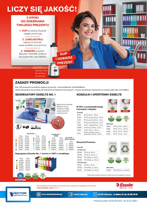 Ulotka Vector Promocja Esselte Liczy się jakość 2025.jpg